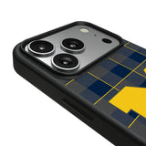University of Michigan Wolverines Plaid MagSafe Compatible Phone Case for Apple iPhone