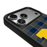 University of Michigan Wolverines Plaid MagSafe Compatible Phone Case for Apple iPhone