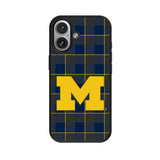 University of Michigan Wolverines Plaid MagSafe Compatible Phone Case for Apple iPhone
