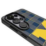 University of Michigan Wolverines Plaid MagSafe Compatible Phone Case for Samsung Galaxy