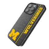 University of Michigan Wolverines Sidebar Black Bling Phone Case for Apple iPhone