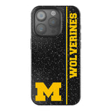 University of Michigan Wolverines Sidebar Black Bling Phone Case for Apple iPhone