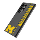 University of Michigan Wolverines Sidebar MagSafe Compatible Phone Case for Samsung Galaxy