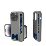 University of Michigan Wolverines Sidebar Soft Touch Phone Case for Apple iPhone