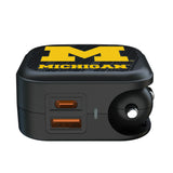 University of Michigan Wolverines Text Backdrop 2 in 1 USB A/C Charger