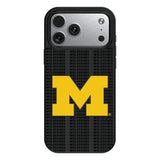 University of Michigan Wolverines Text Backdrop MagSafe Compatible Phone Case for Apple iPhone