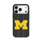 University of Michigan Wolverines Text Backdrop MagSafe Compatible Phone Case for Apple iPhone