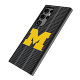 University of Michigan Wolverines Text Backdrop MagSafe Compatible Phone Case for Samsung Galaxy