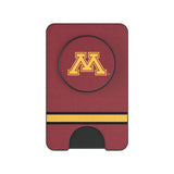 University of Minnesota Golden Gophers Stripe PopSockets MagSafe-Compatible PopWallet+