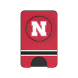 University of Nebraska Huskers Block N Stripe PopSockets MagSafe-Compatible PopWallet+