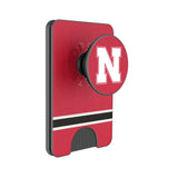 University of Nebraska Huskers Block N Stripe PopSockets MagSafe-Compatible PopWallet+