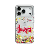 University of Nebraska Huskers Confetti Glitter Phone Case for Apple iPhone