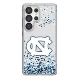 University of North Carolina Tar Heels Confetti Clear Phone Case for Samsung Galaxy