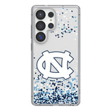 University of North Carolina Tar Heels Confetti Clear Phone Case for Samsung Galaxy