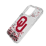 University of Oklahoma Sooners Confetti Clear Phone Case for Apple iPhone