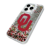 University of Oklahoma Sooners Confetti Glitter Phone Case for Apple iPhone