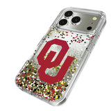 University of Oklahoma Sooners Confetti Glitter Phone Case for Apple iPhone