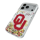 University of Oklahoma Sooners Confetti Glitter Phone Case for Apple iPhone