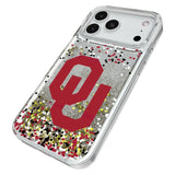 University of Oklahoma Sooners Confetti Glitter Phone Case for Apple iPhone