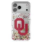 University of Oklahoma Sooners Confetti Glitter Phone Case for Apple iPhone
