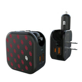 University of Oklahoma Sooners Fashion Pattern 2 in 1 USB A/C Charger