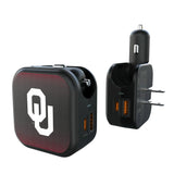 University of Oklahoma Sooners Linen 2 in 1 USB A/C Charger