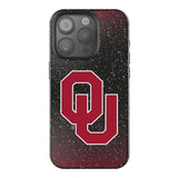 University of Oklahoma Sooners Linen Black Bling Phone Case for Apple iPhone