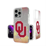 University of Oklahoma Sooners Linen Glitter Phone Case for Apple iPhone