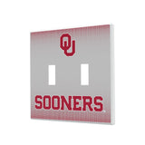 University of Oklahoma Sooners Linen Hidden-Screw Light Switch Plate