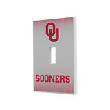 University of Oklahoma Sooners Linen Hidden-Screw Light Switch Plate