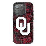 University of Oklahoma Sooners Paisley Black Bling Phone Case for Apple iPhone