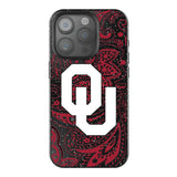 University of Oklahoma Sooners Paisley Black Bling Phone Case for Apple iPhone