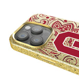 University of Oklahoma Sooners Paisley Bling Phone Case for Apple iPhone