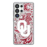 University of Oklahoma Sooners Paisley Clear Phone Case for Samsung Galaxy