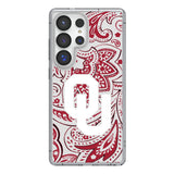 University of Oklahoma Sooners Paisley Clear Phone Case for Samsung Galaxy