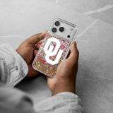 University of Oklahoma Sooners Paisley Glitter Phone Case for Apple iPhone
