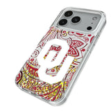 University of Oklahoma Sooners Paisley Glitter Phone Case for Apple iPhone