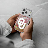 University of Oklahoma Sooners Paisley Glitter Phone Case for Apple iPhone