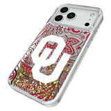 University of Oklahoma Sooners Paisley Glitter Phone Case for Apple iPhone