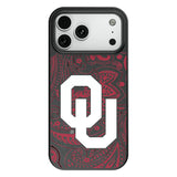 University of Oklahoma Sooners Paisley MagSafe Compatible Phone Case for Apple iPhone