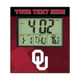 University of Oklahoma Sooners Personalized Color Block Wall Clock