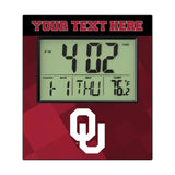 University of Oklahoma Sooners Personalized Color Block Wall Clock