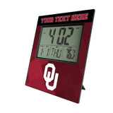 University of Oklahoma Sooners Personalized Color Block Wall Clock