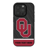 University of Oklahoma Sooners Personalized EndZone Plus Bump Phone Case for Apple iPhone