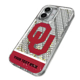 University of Oklahoma Sooners Personalized EndZone Plus Glitter Phone Case for Apple iPhone