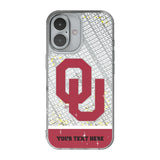 University of Oklahoma Sooners Personalized EndZone Plus Glitter Phone Case for Apple iPhone