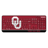 University of Oklahoma Sooners Personalized Endzone Solid Wireless USB Keyboard
