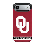 University of Oklahoma Sooners Personalized Stripe Bump Phone Case for Apple iPhone