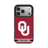 University of Oklahoma Sooners Personalized Stripe Bump Phone Case for Apple iPhone