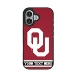 University of Oklahoma Sooners Personalized Stripe Bump Phone Case for Apple iPhone